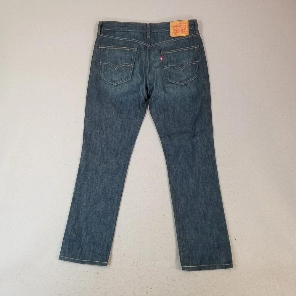 Levi's 511 jeans men's 36x32 slim straight blue denim pants